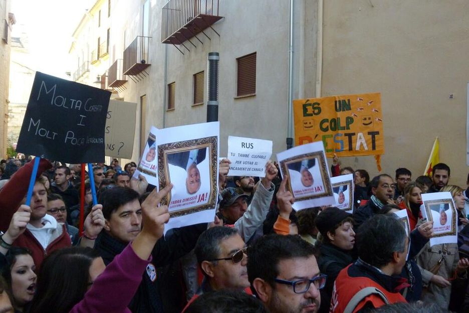 Protestas en Xàtiva
