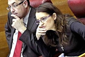 Enric Morera y Mònica Oltra, dos posibles candidatos en Compromís