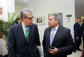 Rus junto a Juan José Medina, vicepresidente de la Diputación