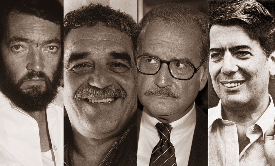 De izq. a der. Julio Cortázar, Gabriel García Márquez, Carlos Fuentes y Mario Vargas Llosa. EFE