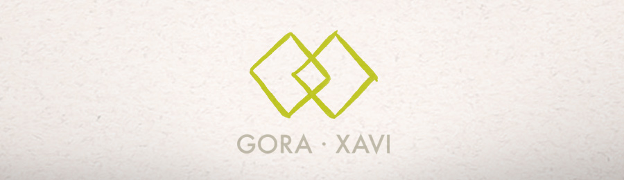 Símbolo GX, la unión típicamente representada como dos corazones o dos alianzas, creada a partir de la abstracción de las iniciales de la pareja.