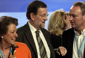 Mariano Rajoy, Alberto Fabra y Rita Barberá
