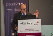 APD · CONFERENCIA DE LUIS M. LINDE, GOBERNADOR DEL BANCO DE ESPAÑA (FOTOS: EVA MAÑEZ)