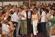PEDRO SÁNCHEZ, NUEVO LÍDER DEL PSOE, A LA ENTRADA DEL 39º CONGRESO DEL PSOE