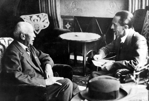Richard Strauss y Joseph Goebbels en los años 30