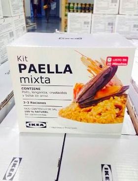 Paella mixta de Ikea (Foto: @Vicent_Tormo)