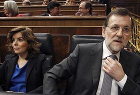 Sáenz de Santamaría y Mariano Rajoy
