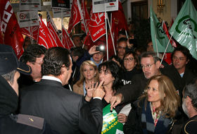 Imagen de archivo de protestas sindicales ante García Ribot