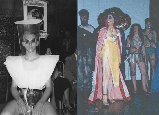 Ejemplos de paleo-cosplay en 1951 y 1965