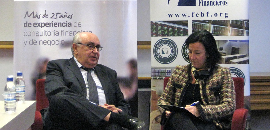 Gonzalo Boronat e Isabel Giménez, directora general de la FEBF