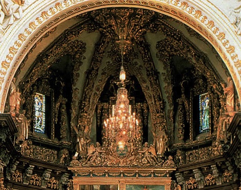 La bóveda barroca que tapaba los frescos de los ángeles de la Catedral.