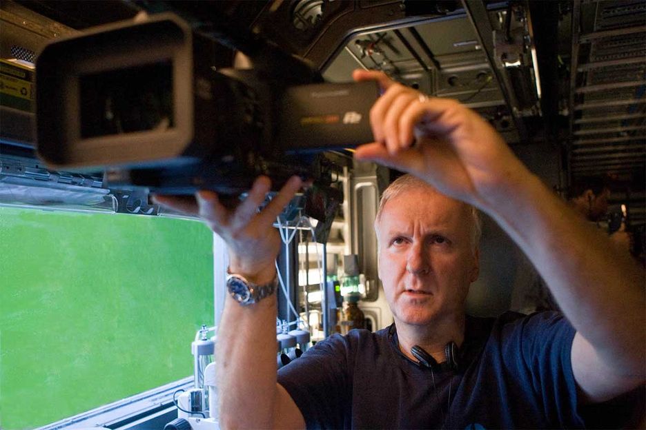 James Cameron, durante el rodaje de 'Avatar'.
