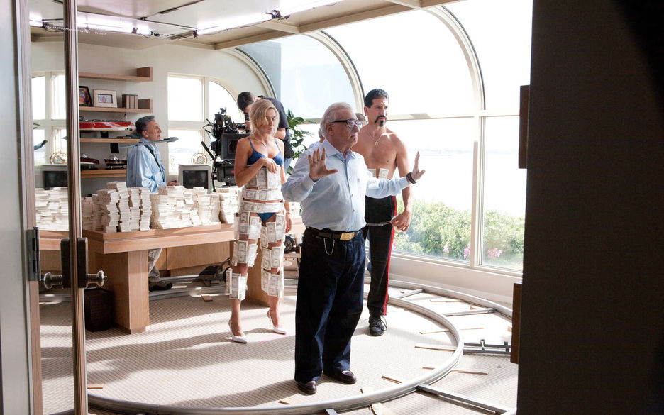 Martin Scorsese, durante el rodaje de 'El lobo de Wall Street'.