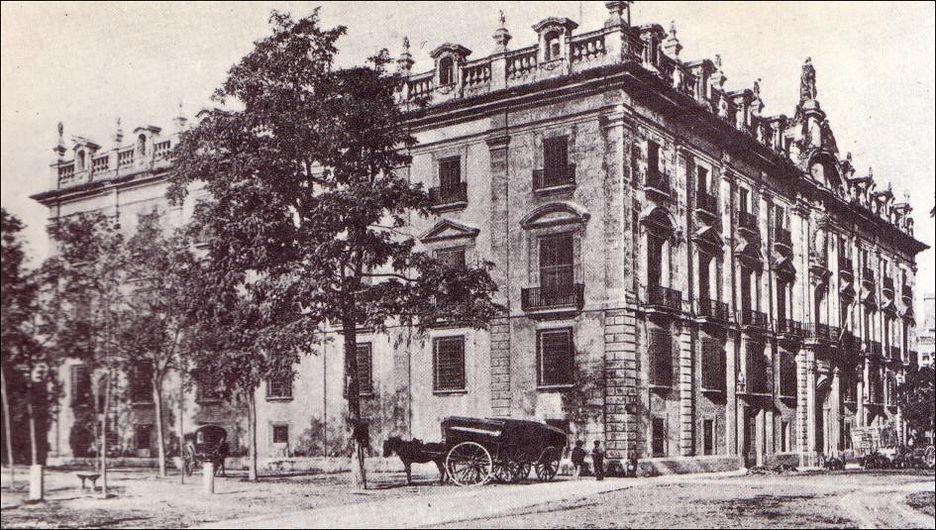 El Palacio de Justicia, en los tiempos que era fábrica de tabaco. FOTO: ARCHIVO J. DÍEZ ARNAL.