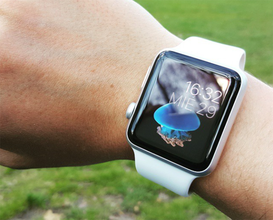 El Apple Watch de Jose Jacas, demostrando que el diseño del reloj se adapta a zurdos.