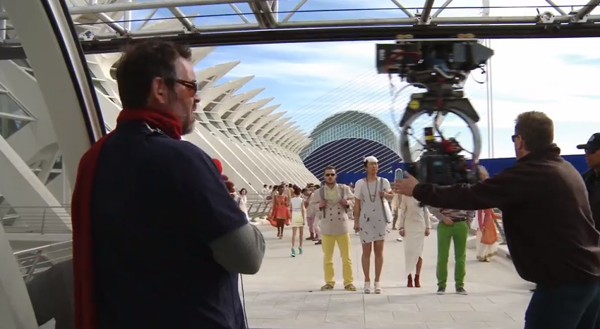 Un momentaje del rodaje en Valencia de 'Tomorrowland'.