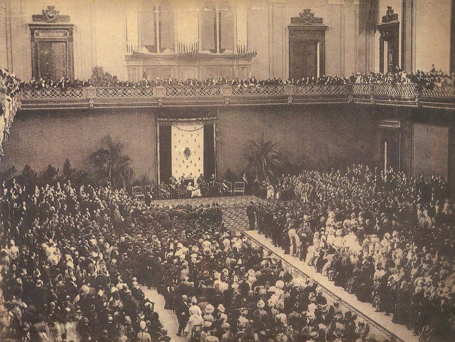 Acto de inauguración de la Exposición Universal de 1888.