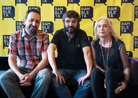 Gabi Ochoa, Jordi Évole y Mariola Cubells (Foto: Pablo Orduño).