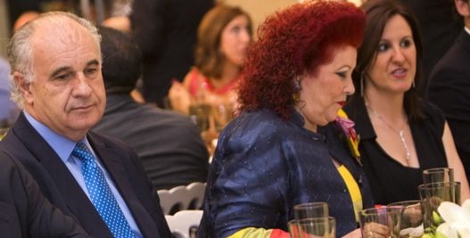 Blasco, esposo de Císcar, la exdirectora y la consellera Català en una cena. FOTO: EVA MÁÑEZ