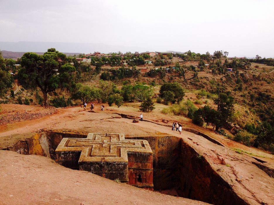 Ruinas en Lalibela ( Etiopia).