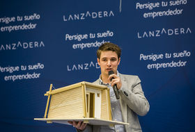 Daniel Mayo, en su presentación en Lanzadera