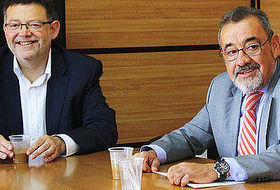 Ximo Puig y José Vicente González