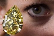 El diamante con forma de pera más grande del mundo