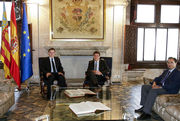 Ximo Puig y Vicent Soler se reúnen con el presidente de la AIReF, José Luis Escriva