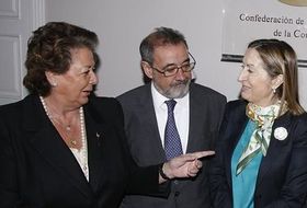 Rita Barberá y la ministra Ana Pastor en presencia de González (Cierval)