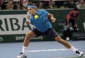 Federer en acción