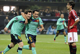 Xavi hizo el gol definitivo