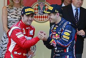 Alonso y Vettel en Mónaco