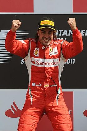 Alonso ganó en Silverstone