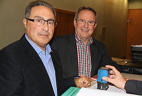Toni Molina (SG de CCOO) y Martín Carpena (Finanzas)