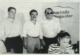 Eduardo Zaplana, José María Aznar, Carlos Fabra y Ana Botella