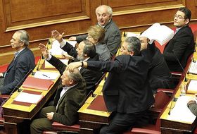 Acalorado debate del domingo en el Parlamento griego