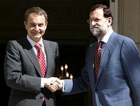 José Luis Rodríguez Zapatero y Mariano Rajoy