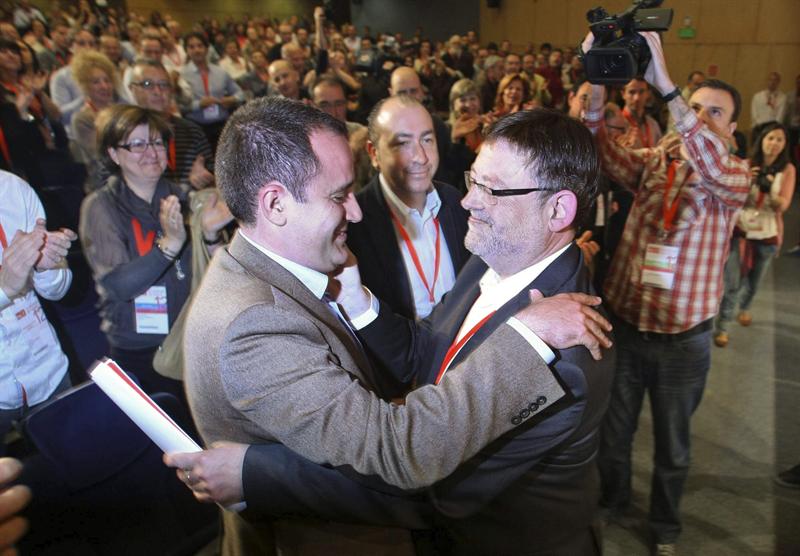 Alarte felicita a Puig tras conocerse los resultados de la votación para secretario general del PSPV