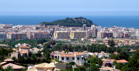 Vista de Dénia, en la comarca de La Marina Alta, zona de turismo extranjero