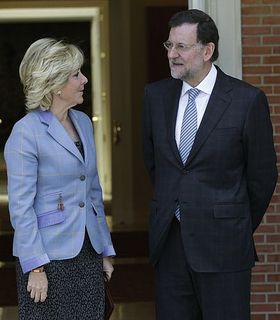 Aguirre y Rajoy se reunieron ayer