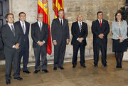 Alberto Fabra, con los rectores de las universidades valencianas