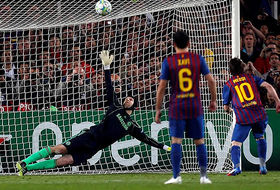 Messi falló el penalti que era el 3-1