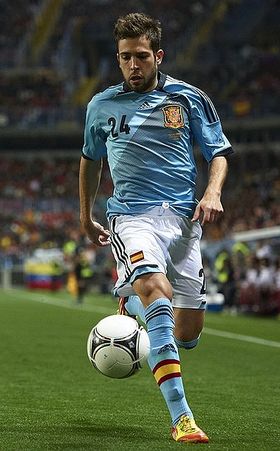 Jordi Alba con la selección española 