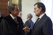 Reencuentro de Rajoy y Zapatero