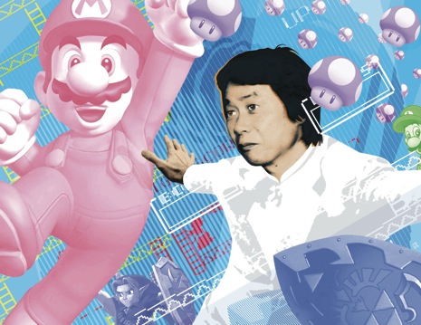 Miyamoto, en una ilustración de Newyorker