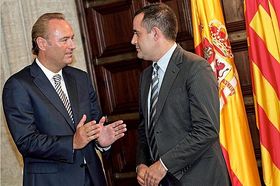 Fabra se encontró con Alarte, al mes de ser investido como presidente