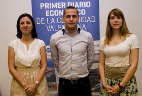 Assadi (Oceansnell), Felipo (APO Marketing) y Álvarez (Valentia BioPharma)