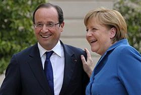 François Holande y Ángela Merkel