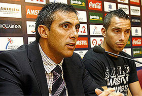 Manolo Salvador junto a Pedro Vega en 2008