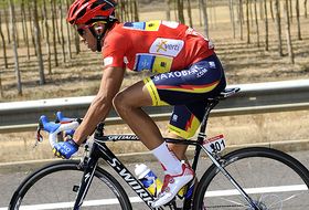 Contador durante una etapa 